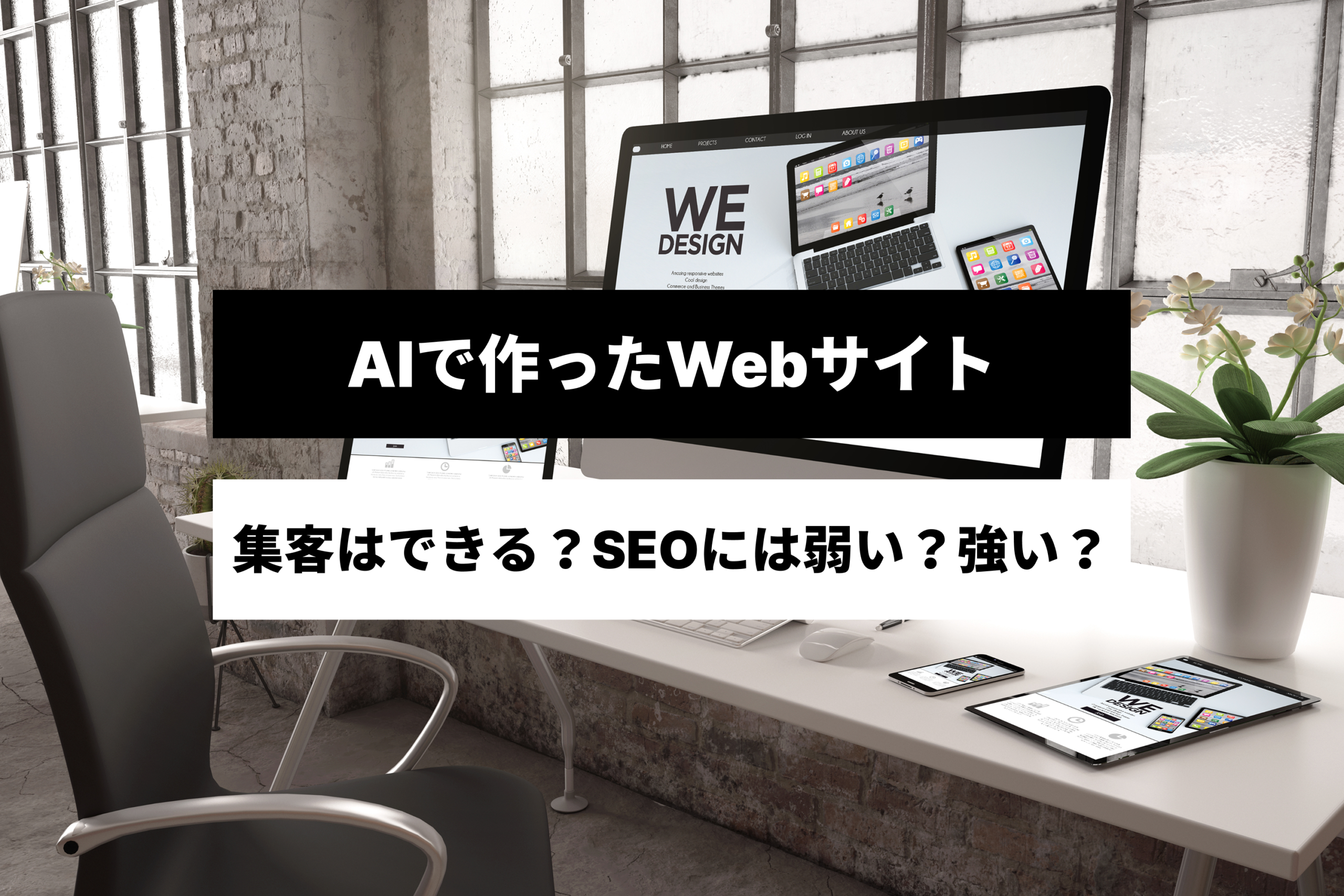 AIで作ったWebサイトで、集客はできる？SEOには弱い？強い？