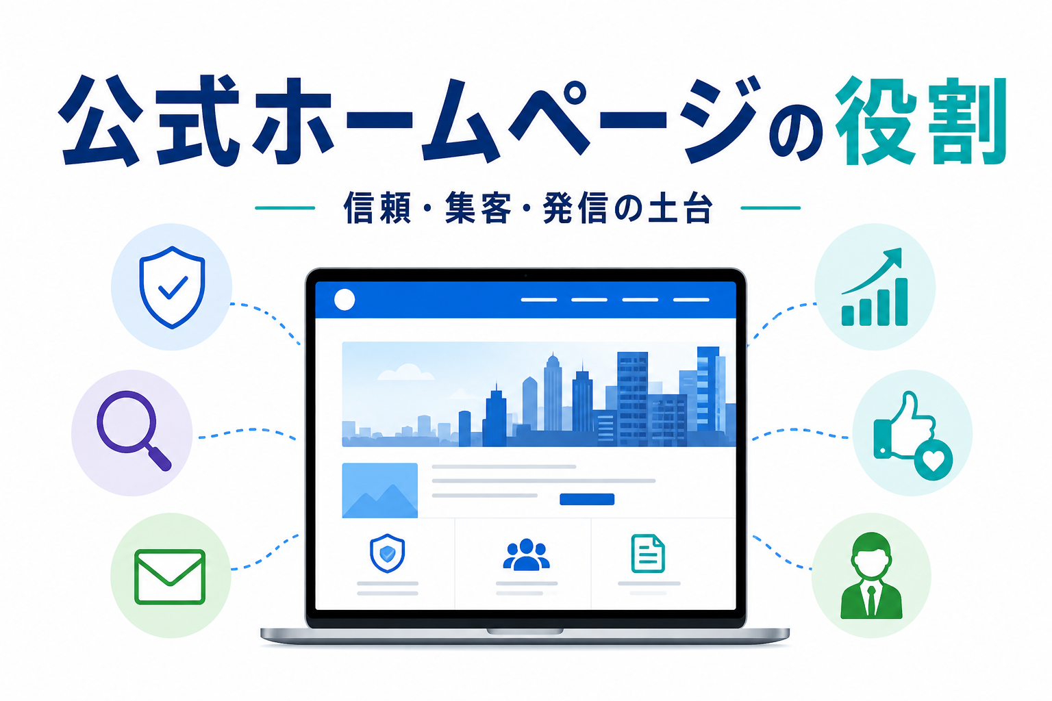 公式ホームページ（公式サイト）の役割とは？企業に必要な理由をわかりやすく解説します