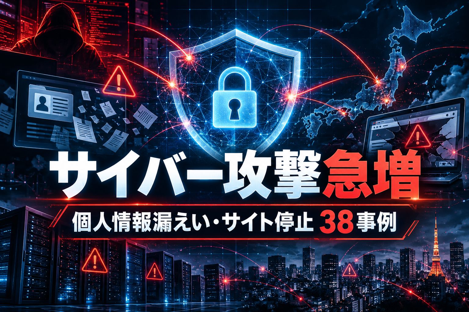 【2026年10月最新】サイバー攻撃・個人情報漏えいが相次ぐ理由とは？国内38事例と企業が行うべき対策